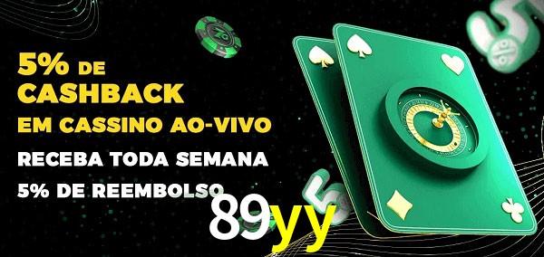 Promoções do cassino ao Vivo 89yy
